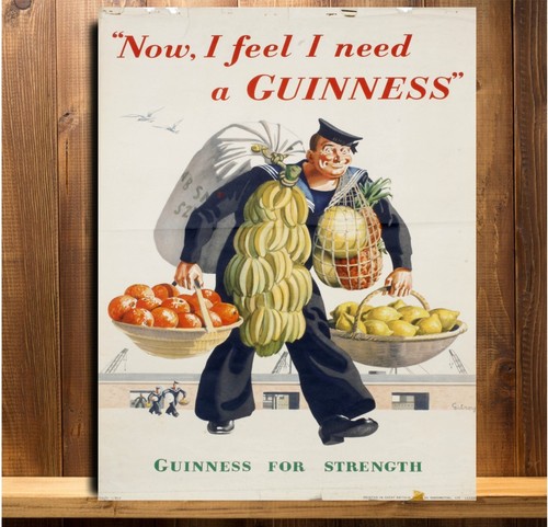 Guinness vintage metal sign - metal,