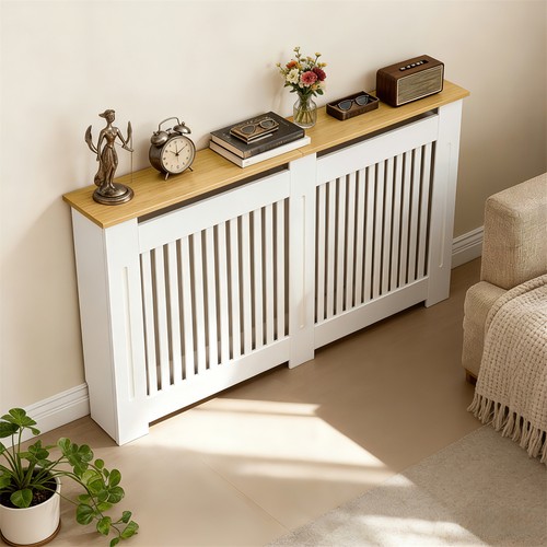 White radiator cover table - cover,