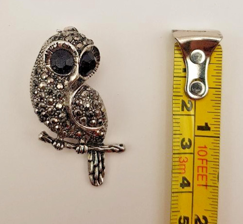 Owl brooch pin - brooch,