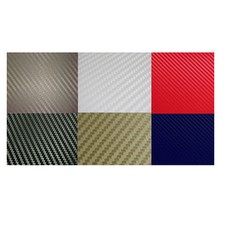 3D BUBBLE FREE CARBON FIBRE VINYL SHEET CAR WRAP VARIOUS COLOURS AVAILABLE-LARGE