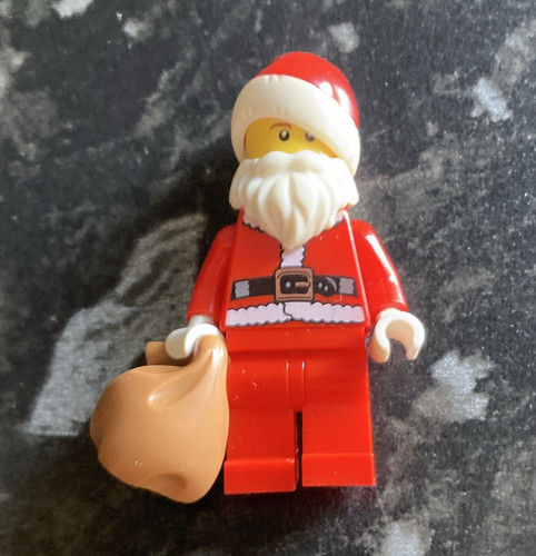 Lego santa minifigure with - lego, tan
