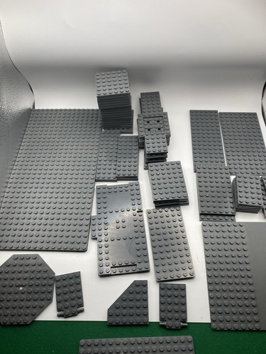 Lego grey plates bundle large - plates,