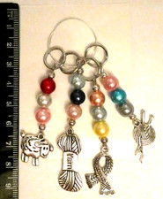 Stitch Markers for Knitting Crochet Colourful Pearl & Sheep wool Knitting design