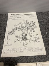 STROMBERG CARBURETTOR SERVICE BULLETIN SUNBEAM RAPIER 1955-56 1390 DIF36