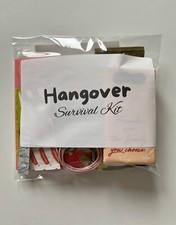 Personalised Hangover Survival Kit pre filled bags hen party, stag wedding,