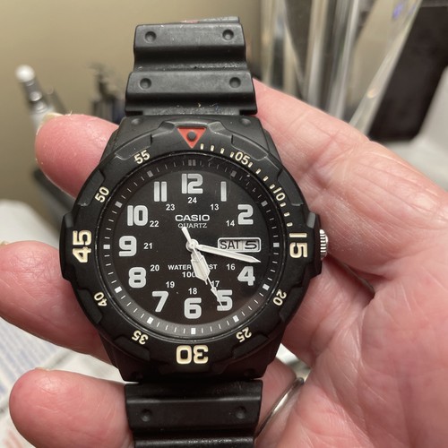 Casio mrw 200h black resin - casio, mrw-200h
