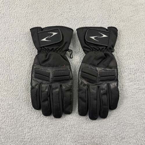 Vintage black leather textile - black,