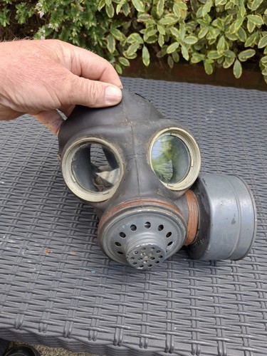 British army gas mask used - gas,