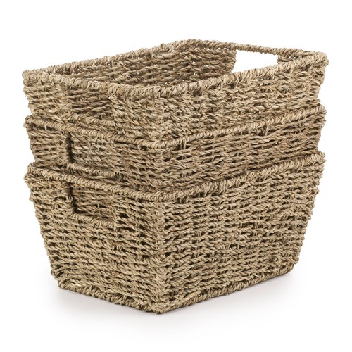 Seagrass storage basket set - set, of