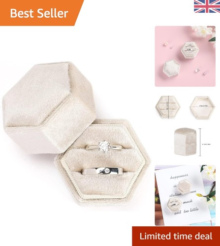 Elegant velvet hexagon ring - elegant,