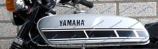 Yamaha FS1-E Moped 50cc 1970s Silver Painted Steel Petrol Tank