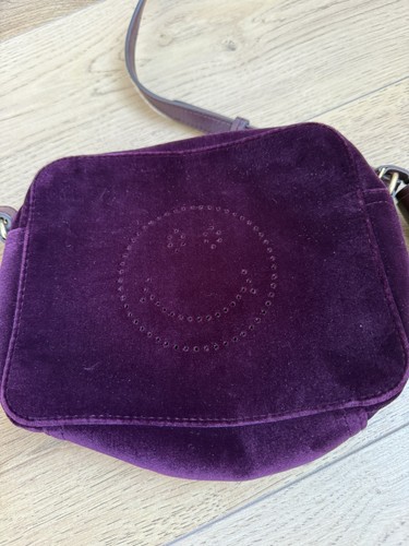 Anya hindmarch burgandy velvet - anya,