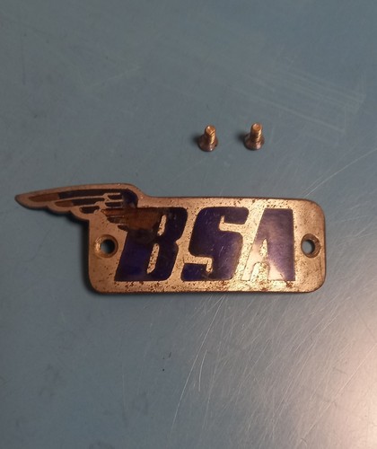 Bsa b31 tank badge original - b31,