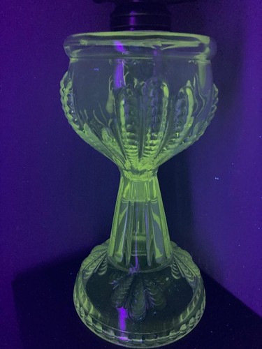 Antique turkey foot tall glass - antique,