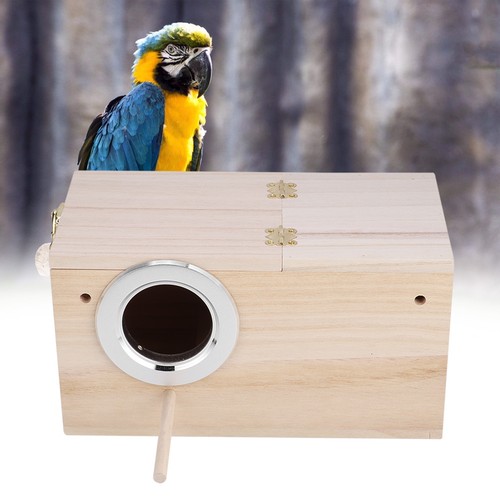 Wooden bird box - wooden,