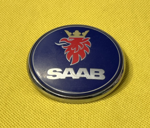 Saab 78mm dia car badge - badge, emblem