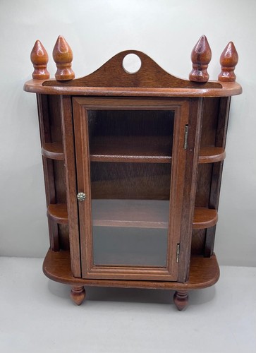 Vintage wood shelf curio - shelf,