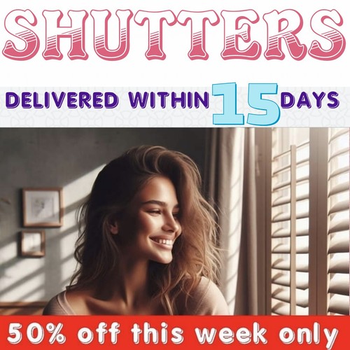 Plantation shutters solid - plantation, (