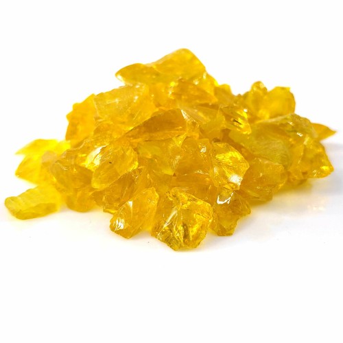 Amber golden yellow crushed - amber,