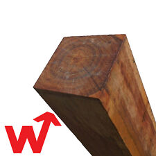 Pack of 4 Garden Fence Posts Treated Timber Wooden Post 8ft 2.4m