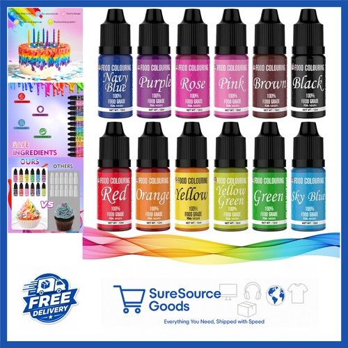 Water based food - food, colouring