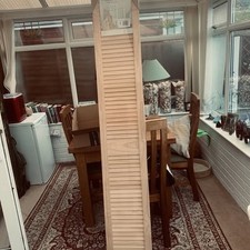 Pine Wood Louvered Door