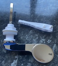 Chrome Toilet Cistern Lever Handle Disabled Flush Tank Paddle Replacement WC 
