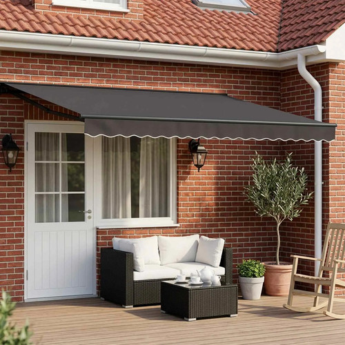 Manual awning frame with - manual,