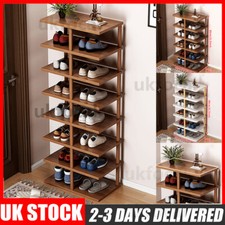 6/8 Tier Wooden Shoe Rack Home