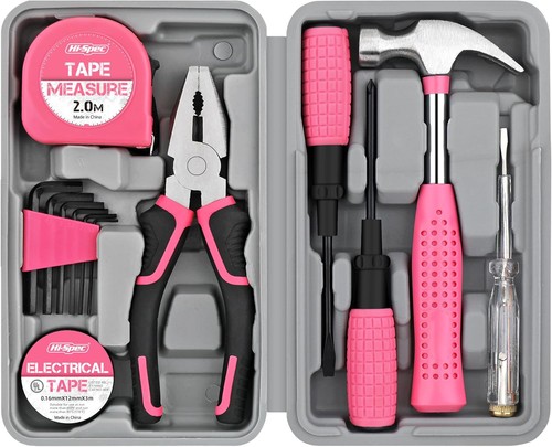 Pink hand tool - hand, set