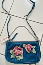HALF PRICE Cath Kidston 3 Way Cotton Velvet  Demi Bag New With Tags Teal