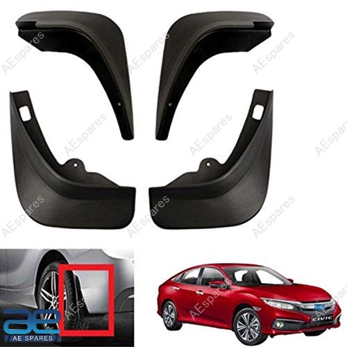 Mud flap set black for - mud,