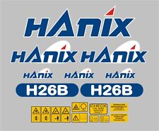 Hanix H26B Mini Digger Decal Set 