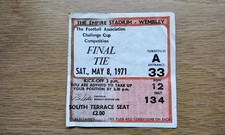 Football Ticket  1971 FA Cup