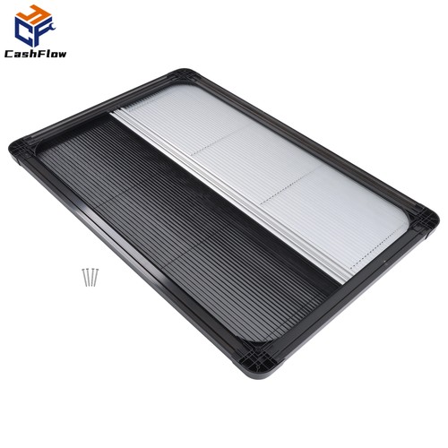 Black motorhome blind - black,