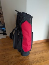 2025 Ping Hoofer Lite Stand Carry Bag Custom Black Red + Rain Hood EXCELLENT