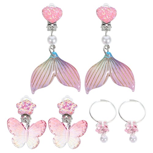 Pairs ear clips for - 3, girls