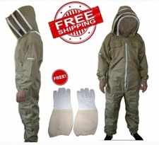BEEKEEPING SUIT ULTRA PROTECTIVE BEE SUIT STING PROOF SUIT 280 GSM WITH GLOVES