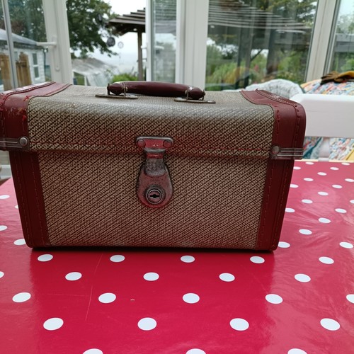 Vintage 1960s tweed vanity - tweed,