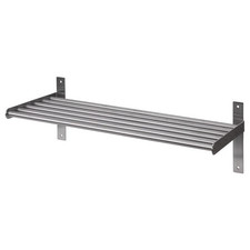 NEW IKEA GRUNDTAL Wall Shelf Stainless Steel 60 cm Kitchen Storage 15kg Load