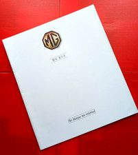 MG RV8 1992 Prestige Sales Brochure. Pub. No. 4441.