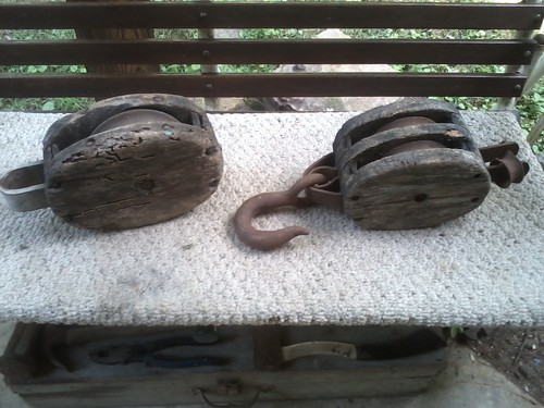 Vintage block tackle - vintage,