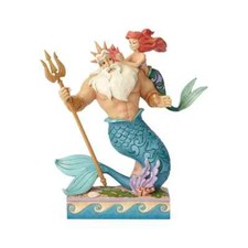 Disney Traditions - The Little Mermaid Ariel & Triton - Daddy's Little Princess