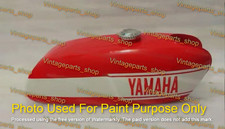 Fit For Yamaha FS1 DX Red Painted Steel Petrol Fuel Tank Model 1977 With Cap