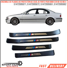 Ensemble de plaques de protection de seuil de porte pour BMW E39 96-03 M5 4