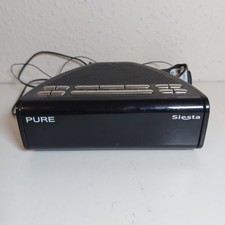 Pure Siesta Mi Series 2 DAB FM Radio Alarm Clock Black Tested Works 