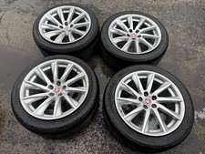JAGUAR XF X250 18" GENUINE ALLOY WHEELS WITH TYRES BW83-1007-AA - 245/45/R18
