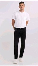 Replay Men Anbass Zip Fly Slim  Fit Stretch Jeans in Black RRP £180