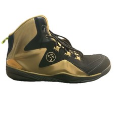 Women's ZUMBA Energy Pop Boom High Top EU 41 UK SIZE 7 Gold and Black