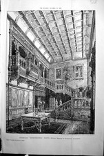 Old Staircase Hurstbourne Hants Beeston Burmester Builder 1894 Archit Victorian